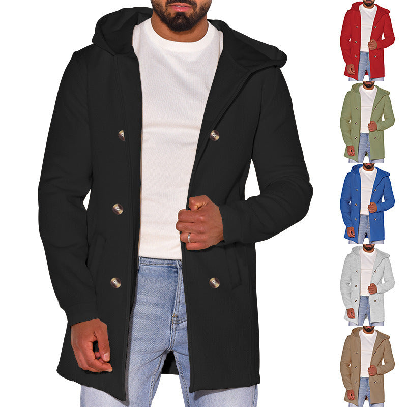 Manteau polyvalent en laine pour hommes