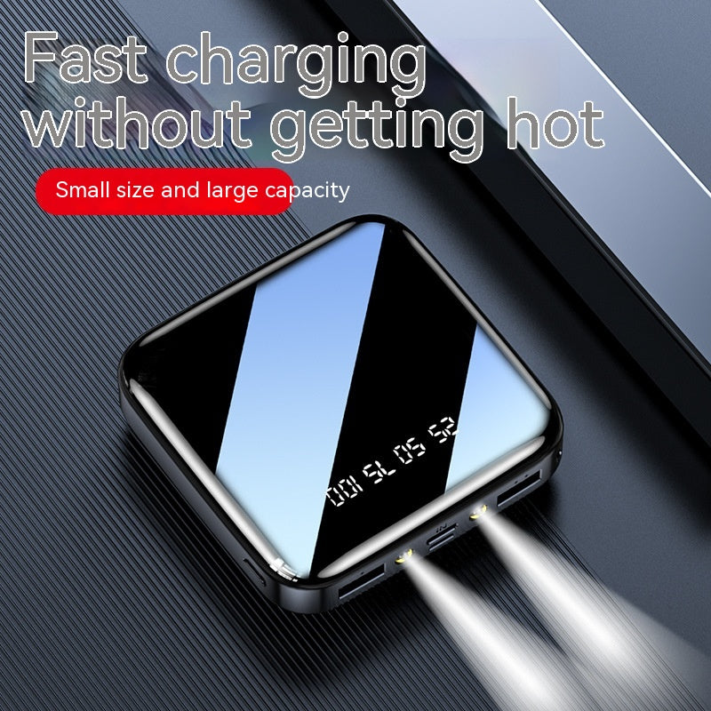 Mirror Mini-portable Power Bank Grande capacité