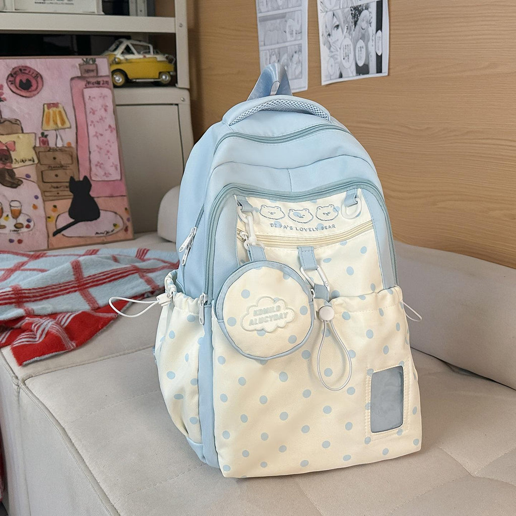Sac à dos de voyage léger de style Preppy pour les étudiants du collège et du lycée