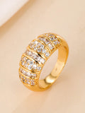 Anneau Zircon incrusté de cuivre pour femmes