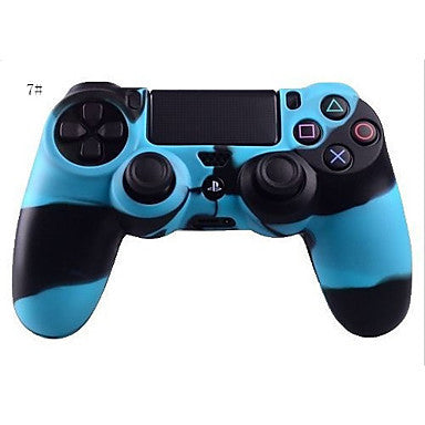 Camouflage Silicone Protection antidérapante Cas de peau Green Style Joystick Case pour PS4 Contr