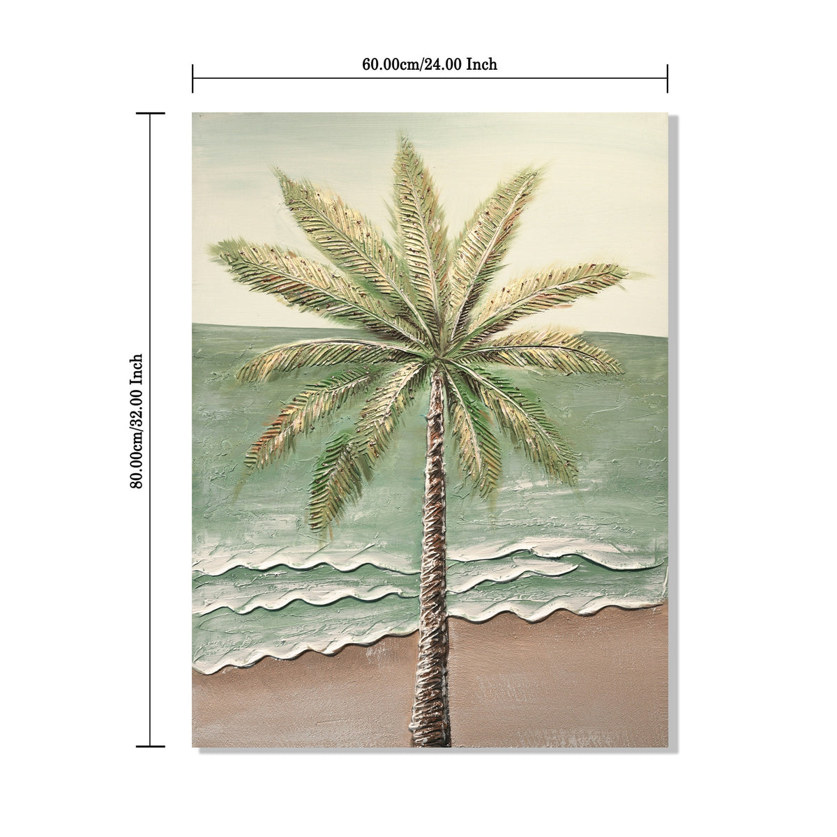 24x30 Ensemble de 2 Palm Tree Wall Art