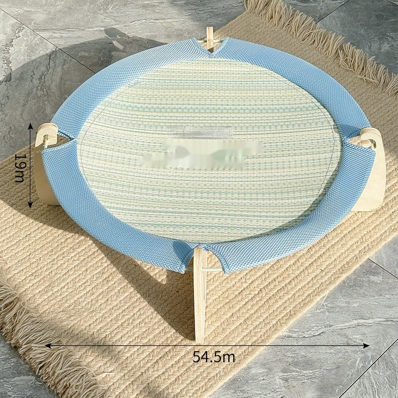 Mat de refroidissement Rattan d'été Grand lit de chat