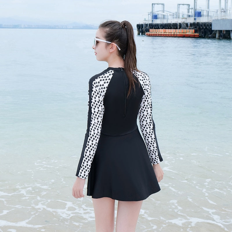 Robe de fille Style écran solaire à manches longues