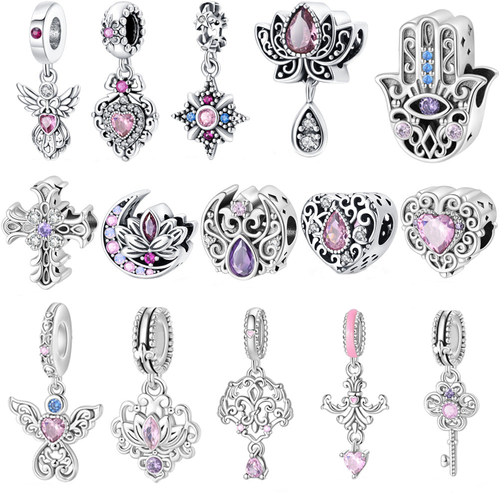 Bracelet de perles classiques en argent plaqué cuivre