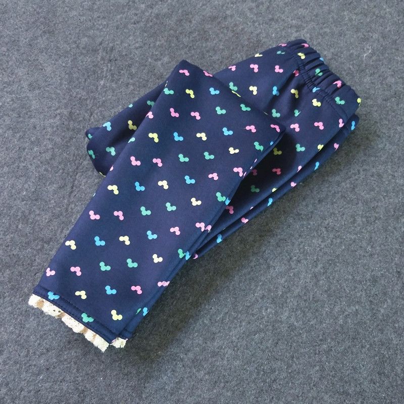 Pantalons Sweet Girls-pied de dentelle Pantalons minces
