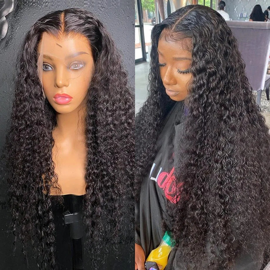 Femmes Frontal vague d'eau Perruque Curly