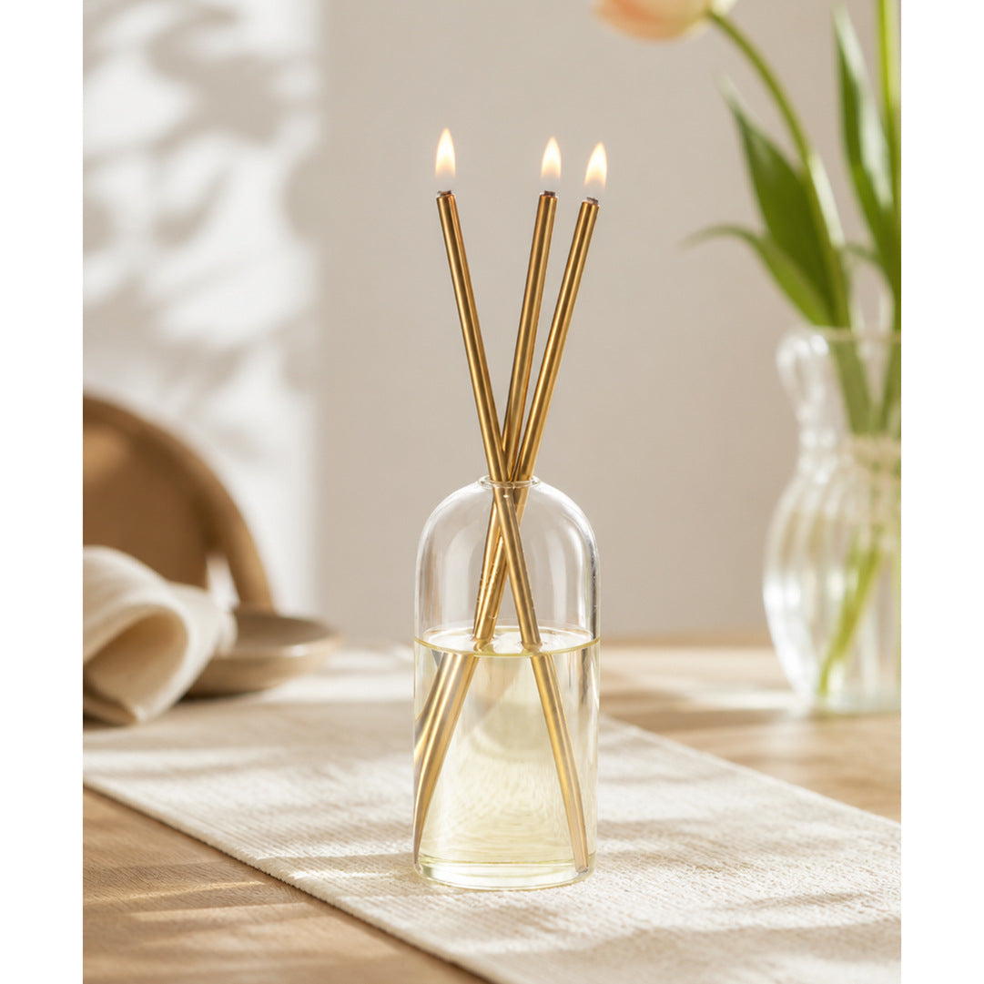 Bouteille d'aromathérapie en verre simple et transparent