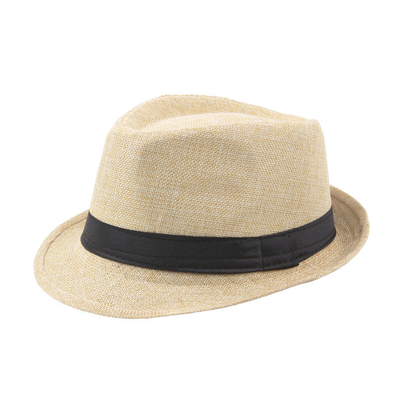 Mode Personnalité Lin Chapeau Top Hommes