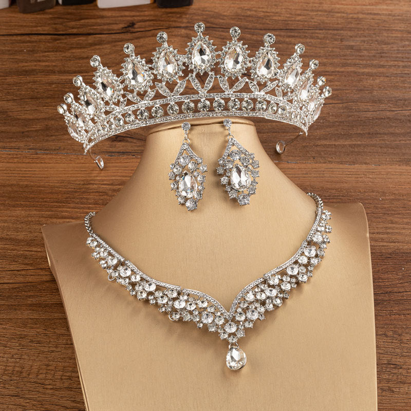Mariée Couronne Mariage Alliage Diamant Couronne Mode Élégante