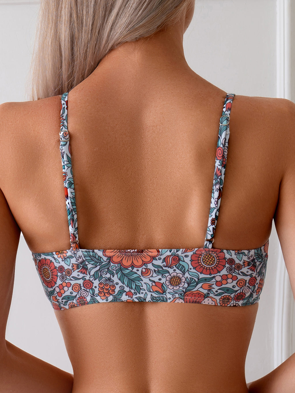Set de bikini floral rétro pour femmes