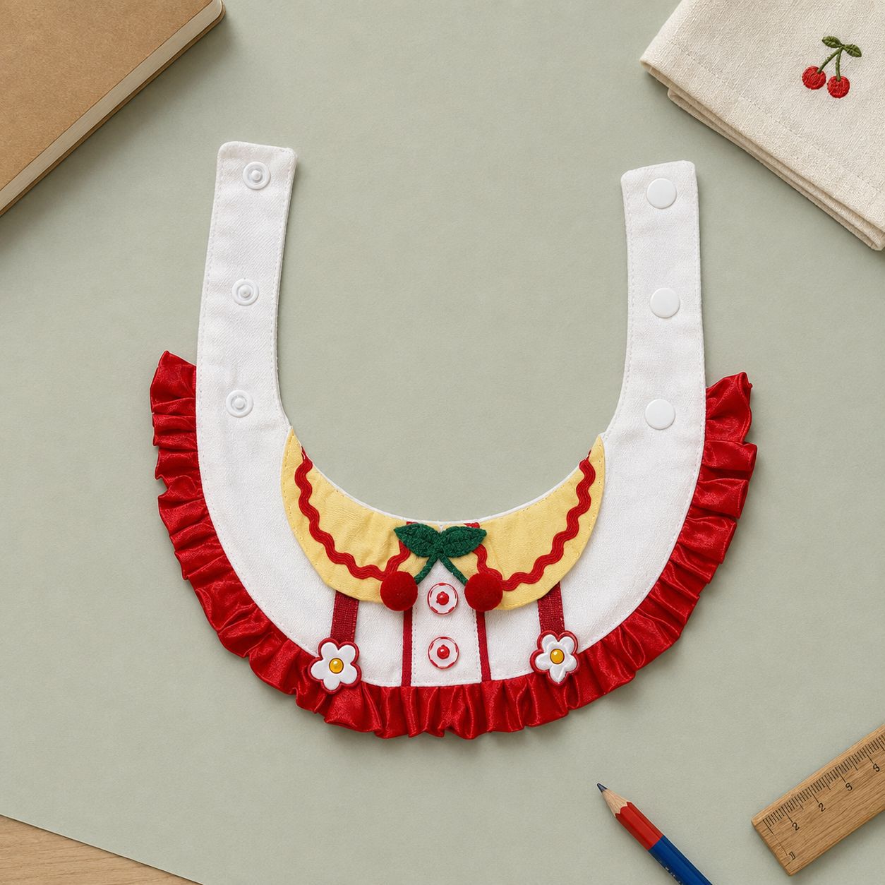 Bib de chat volant avec un design mignon