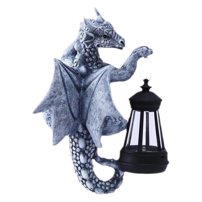 Western Dragon Lantern Extérieur Cour Jardin Resin Craftwork