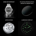 Montre mécanique automatique Lumineuse pour Homme