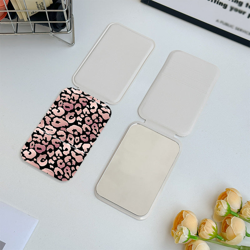 Miroir compact pliant imprimé Leopard