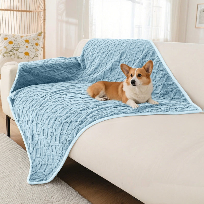 Couverture imperméable en peluche antidérapante pour les chats et les chiens