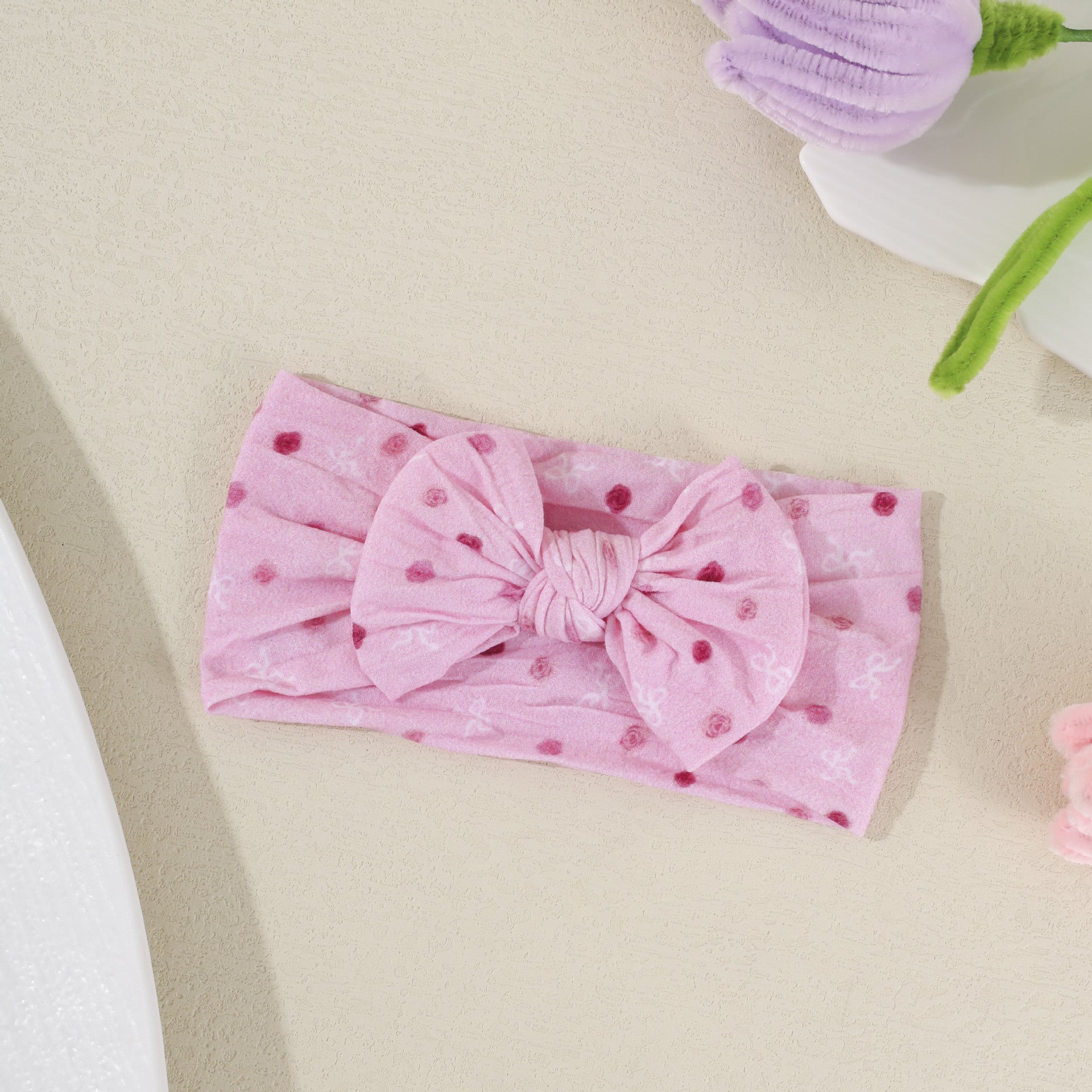 Enfants Mignon Bow-Knot élastique bande tête large