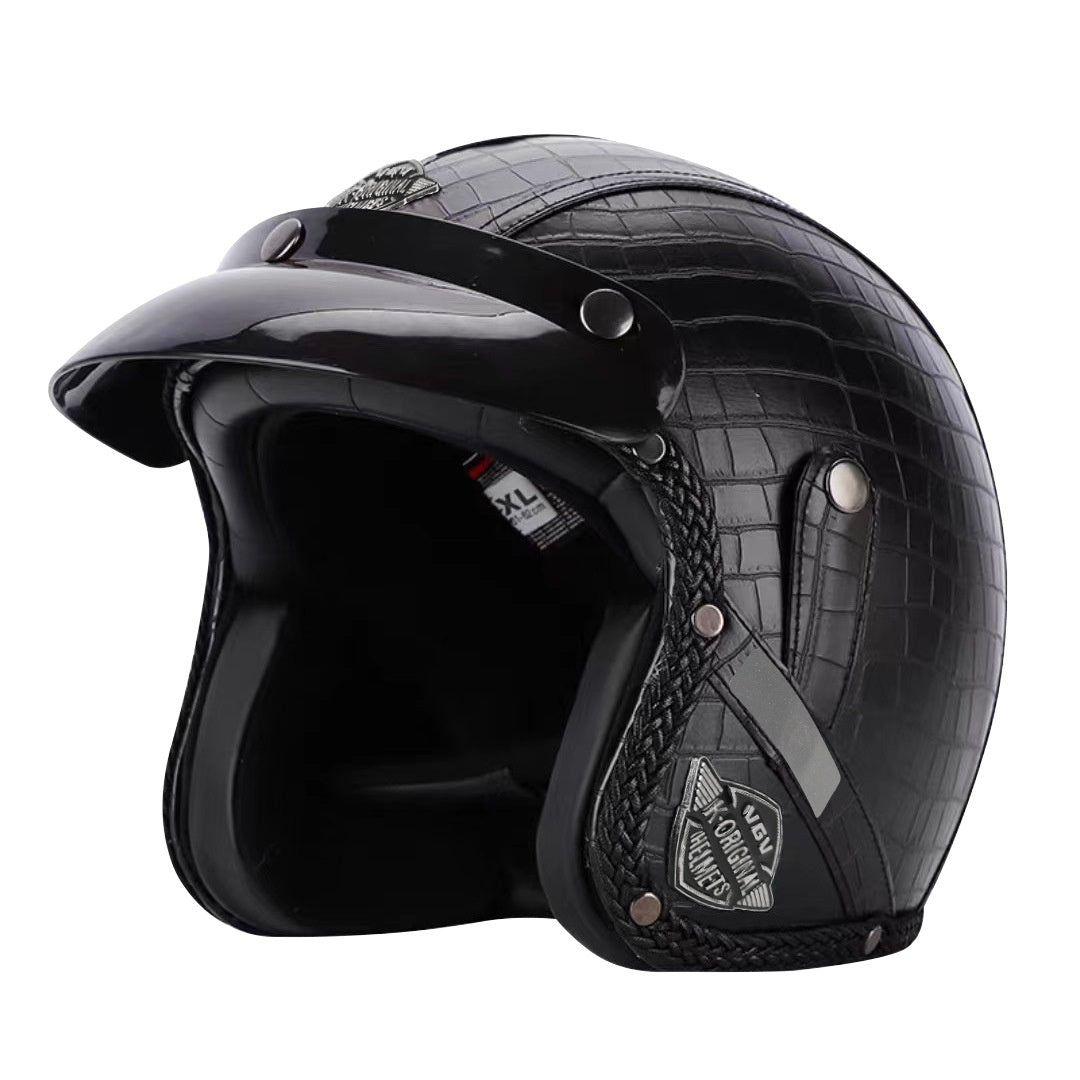 Casque de moto 3C Certifié voiture électrique rétro