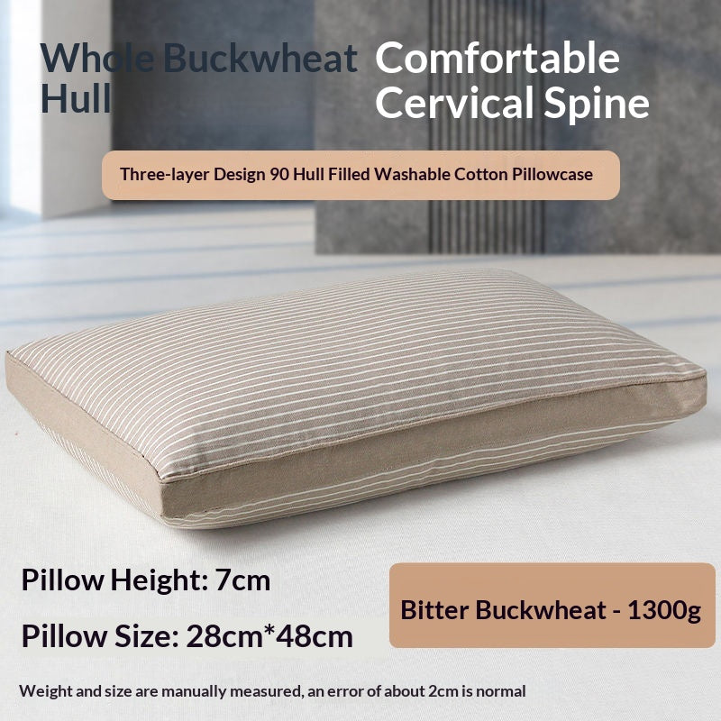 Cotton Buckwheat Oreiller Cervical Support Oreiller Insert