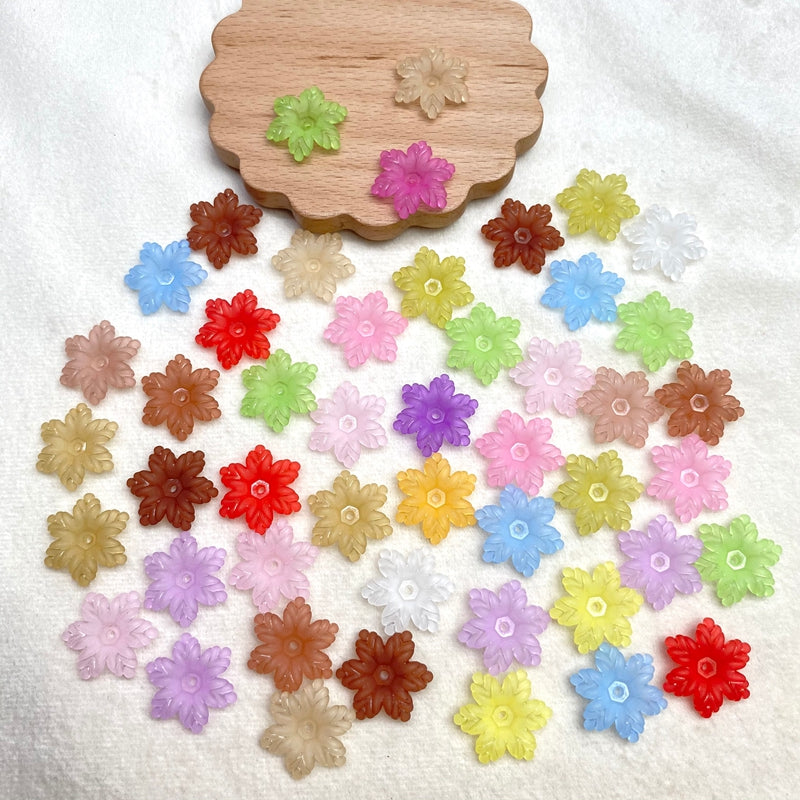 Matte Acrylic Snowflake Spacers