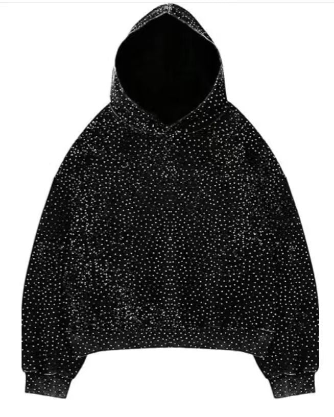 Style américain Babys-breath Tie-dye Chandail à capuche Veste