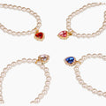 Princess-style Colorful Acrylic Heart Strass Pendentif Collier Cat
