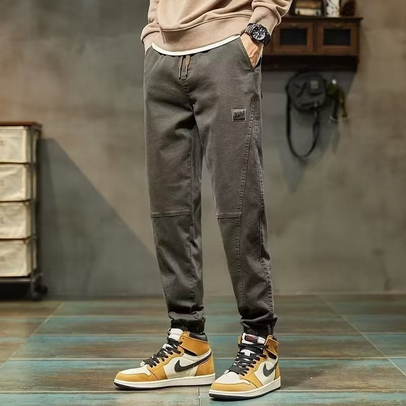 Pantalons de sport occasionnels pour hommes, croppés