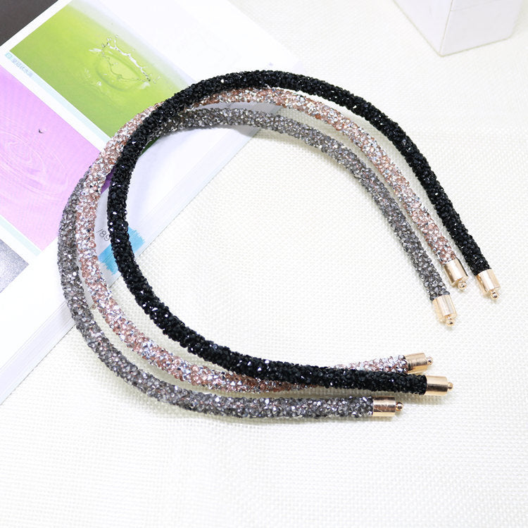 Strass Super Flash bande de cheveux Tempérament sauvage simple épingle à cheveux bande tête