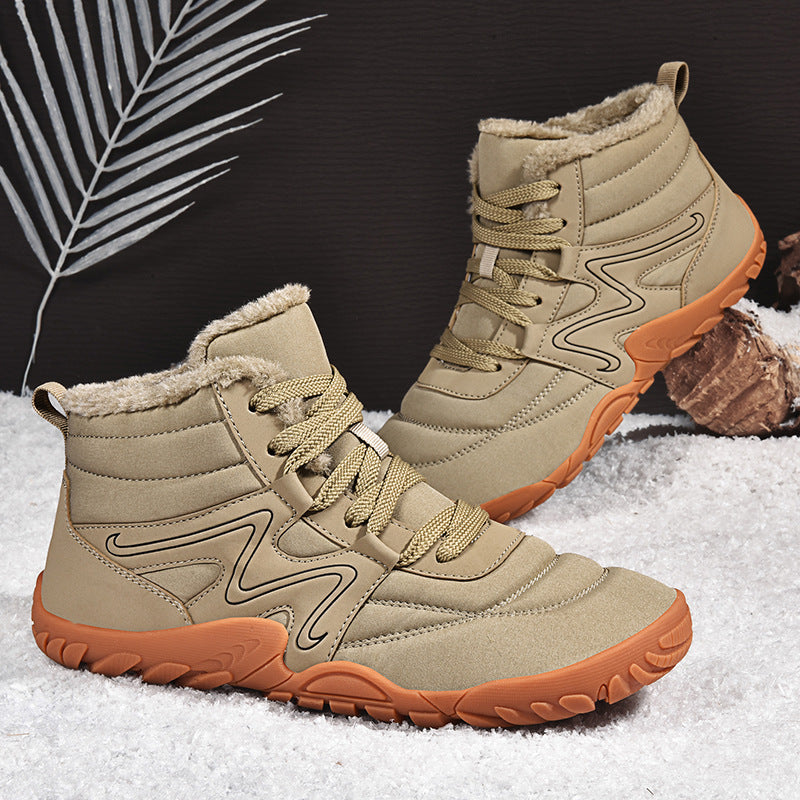 Bottes de neige chaudes d'hiver et en peluche pour hommes