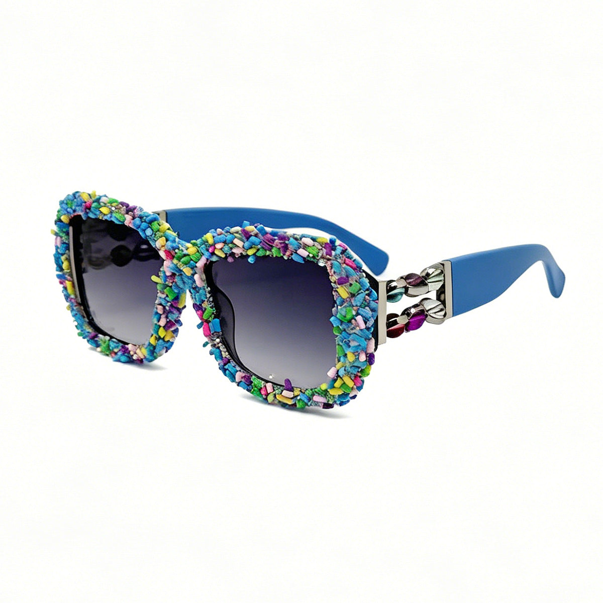 Lunettes de soleil à cadre carré Rasoirs polyvalents pour les vacances sur la plage