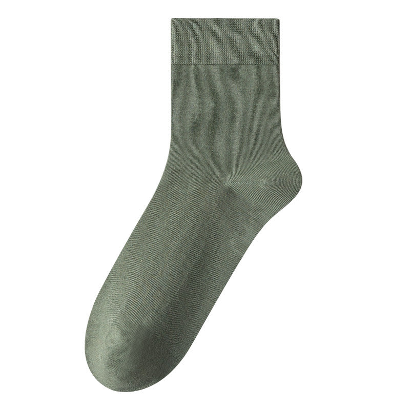 Chaussettes en coton mi-calf pour hommes avec propriétés résistantes à l'odeur