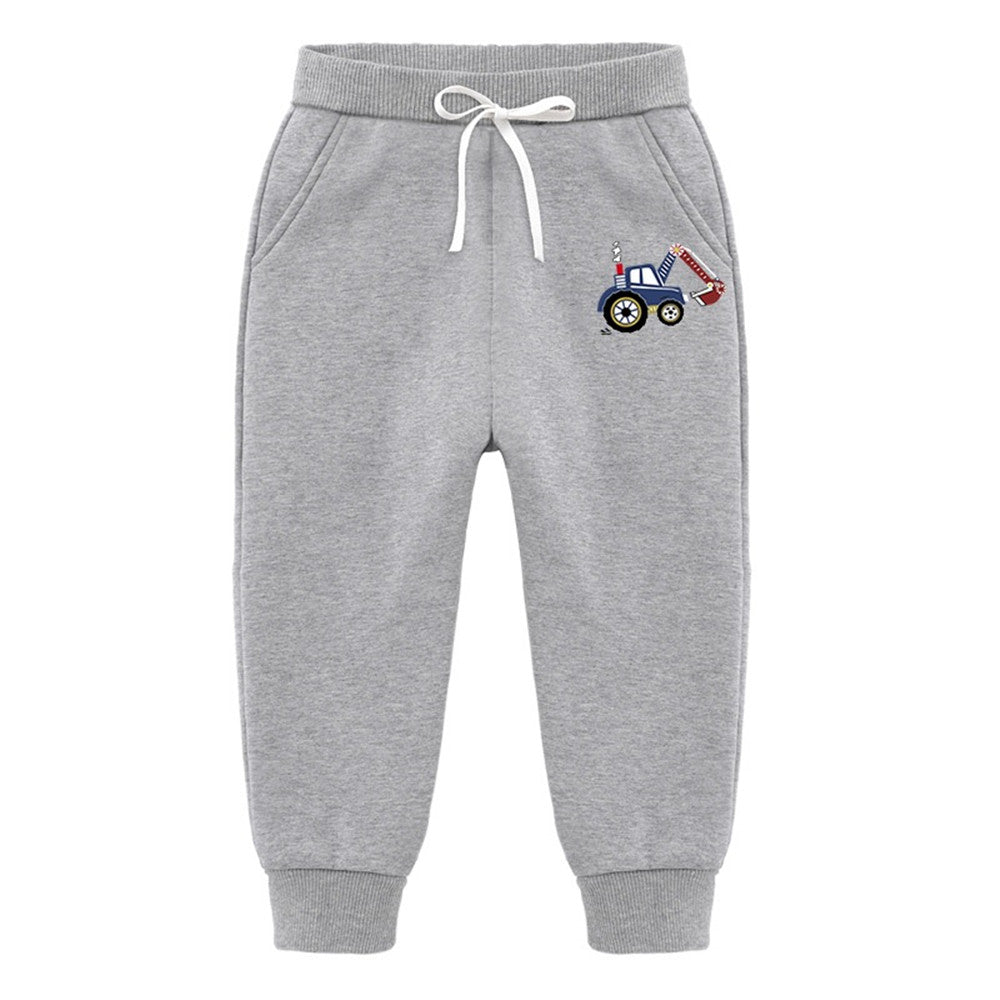 Bulldozer en fer à dos Silver Fox Sweatpants en polaire Vêtements pour enfants