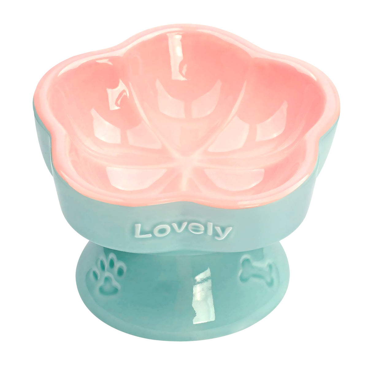Céramique Élevé Pet Bowl pour chiens moyens à grands