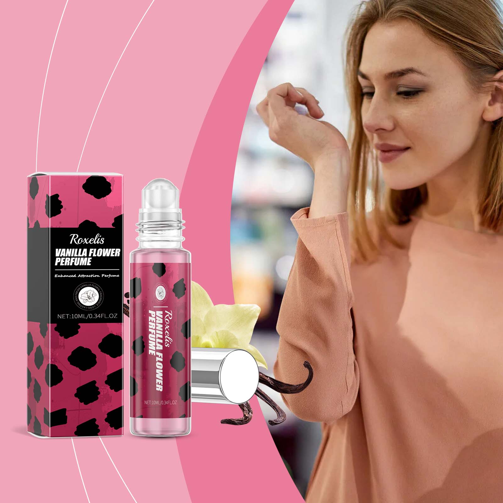 La fleur de vanille roule sur parfum