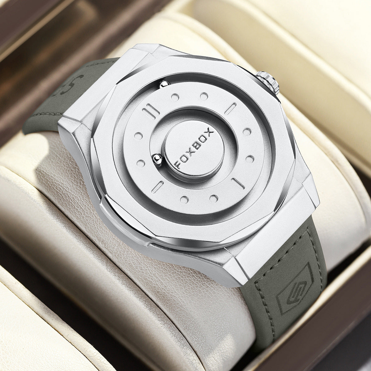 Montre Quartz avec un design de boule magnétique personnalisé