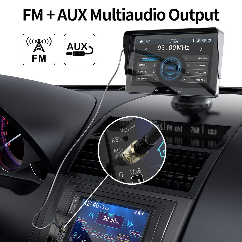 7 Voiture sans fil CarPlay Display Cigarette Lighter Interface Suction Cup Universal