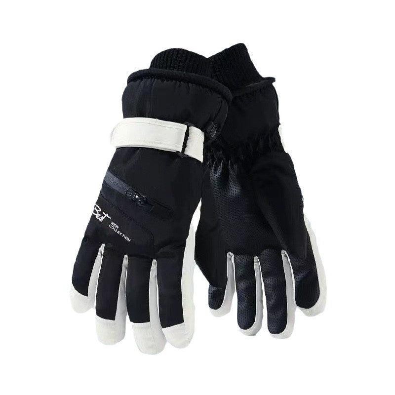 Gants de vélo à cinq doigts, doublés de mouches