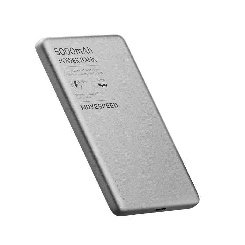 Vitesse 5000 MA Power Bank Ultra-fin transparent