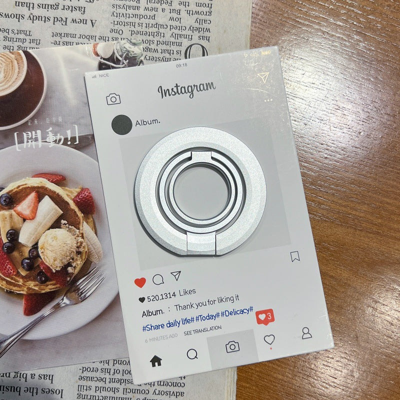 Porte-téléphone magnétique triple double anneau