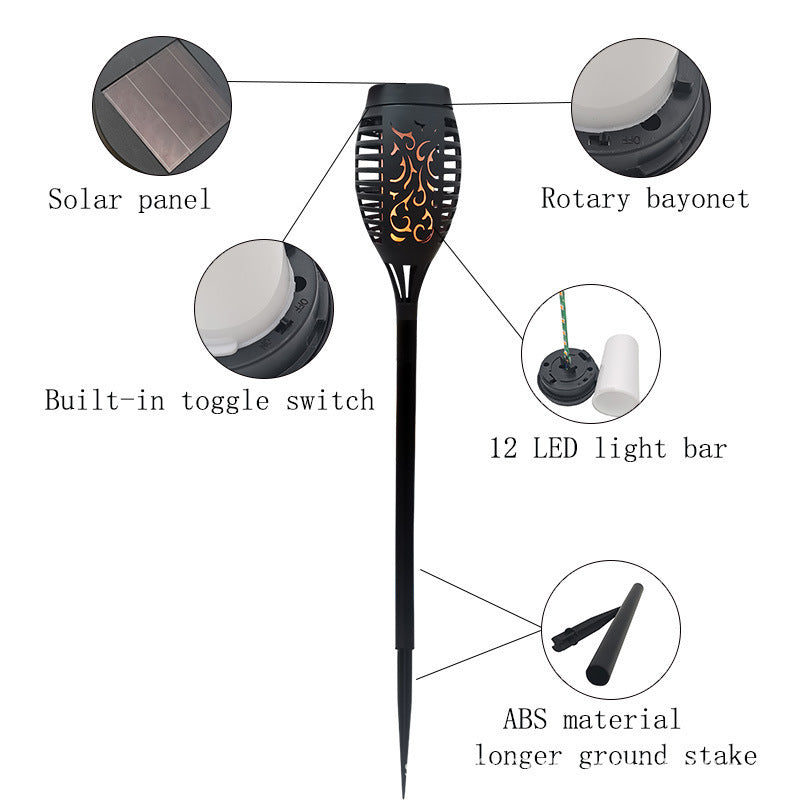 Lumières de jardin à énergie solaire de 1pc