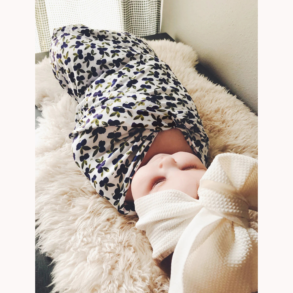 Newborn Swalfling Cloth Beanie Hair Band Ensemble de trois pièces