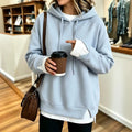 Automne-hiver Femmes Faux Sweat à capuche deux-pièces