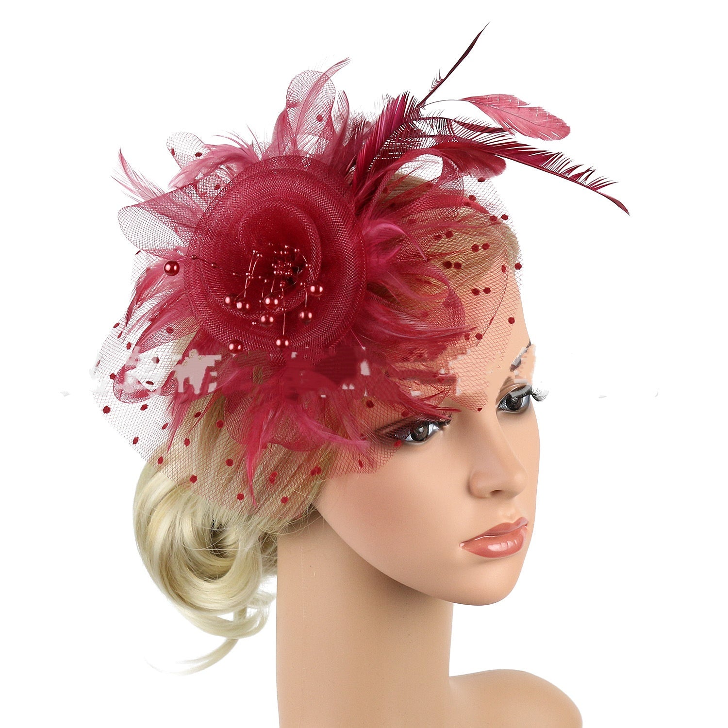 Vêtements de tête Accessoires pour cheveux de mariée Mesh Billycock Bandeau
