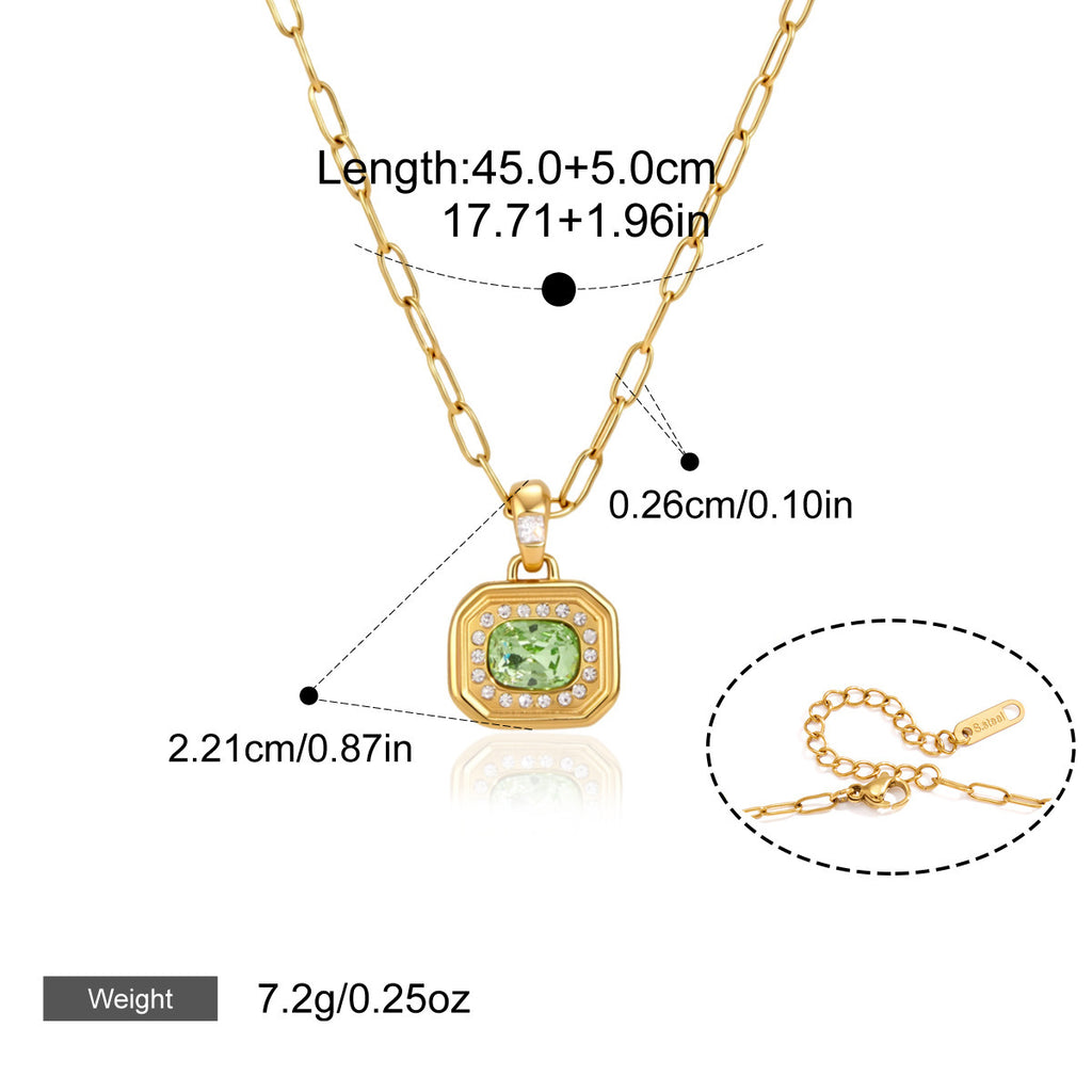 Collier en acier inoxydable en titane pour femmes