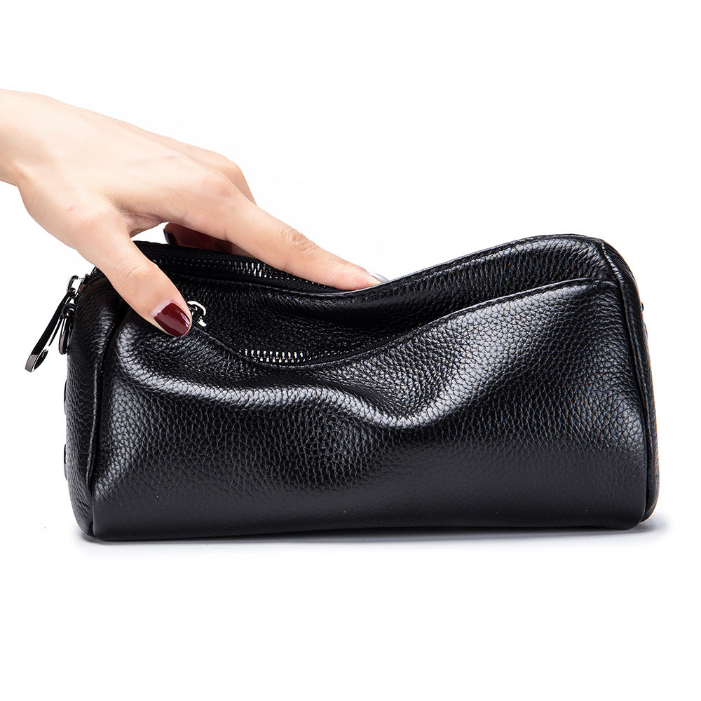 Sac d'épaule multifonctionnel en cuir polyvalent de grande capacité