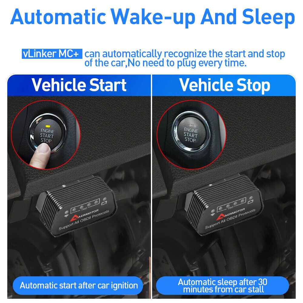 ODB2 OBDII outil de scanner de diagnostic de voiture Erreur lecteur de code ELM327 pour Android et PC