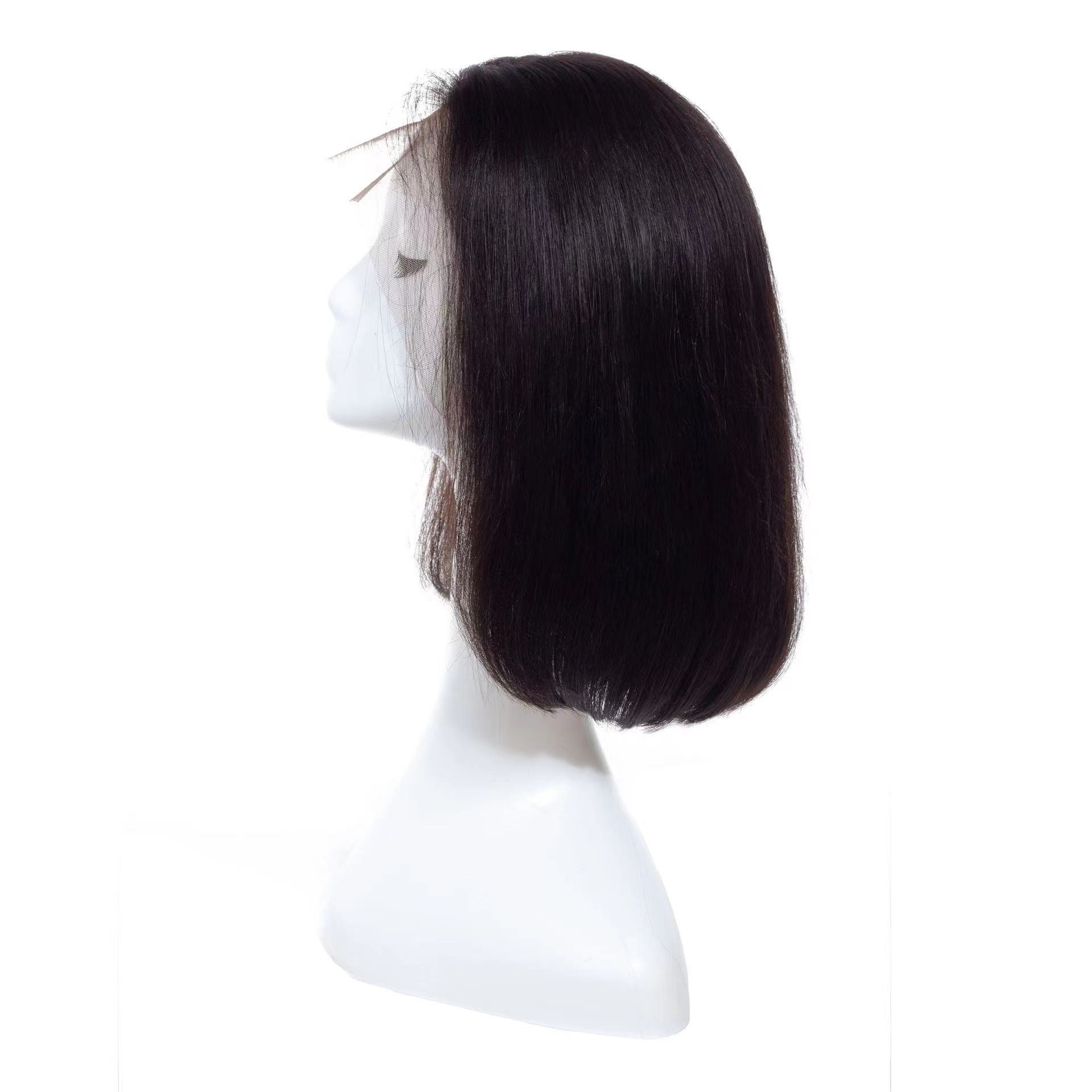 134 Dentelle avant Bobo Bobhaircut Couleur naturelle cheveux humains pleins