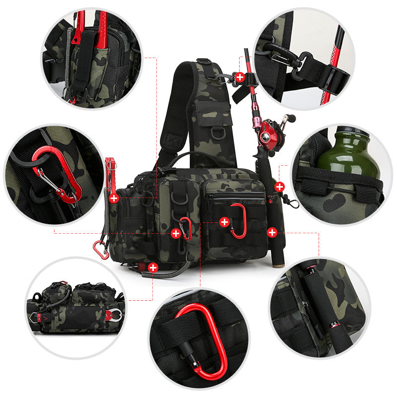 Lure Special Multi-fonctionnel Imperméable Équipement de pêche extérieure Sac de pêche