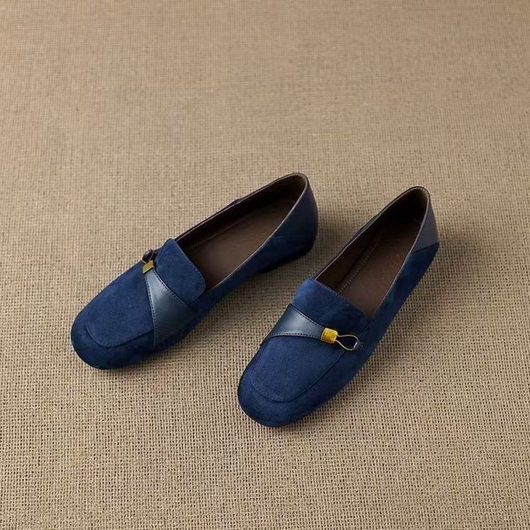 Retro Rond-orteil Mocassins Soft-soled Slip-on Flats