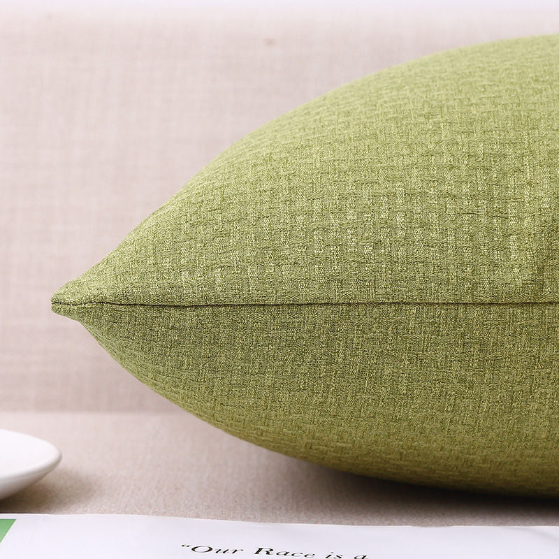 Coussin en coton et lin